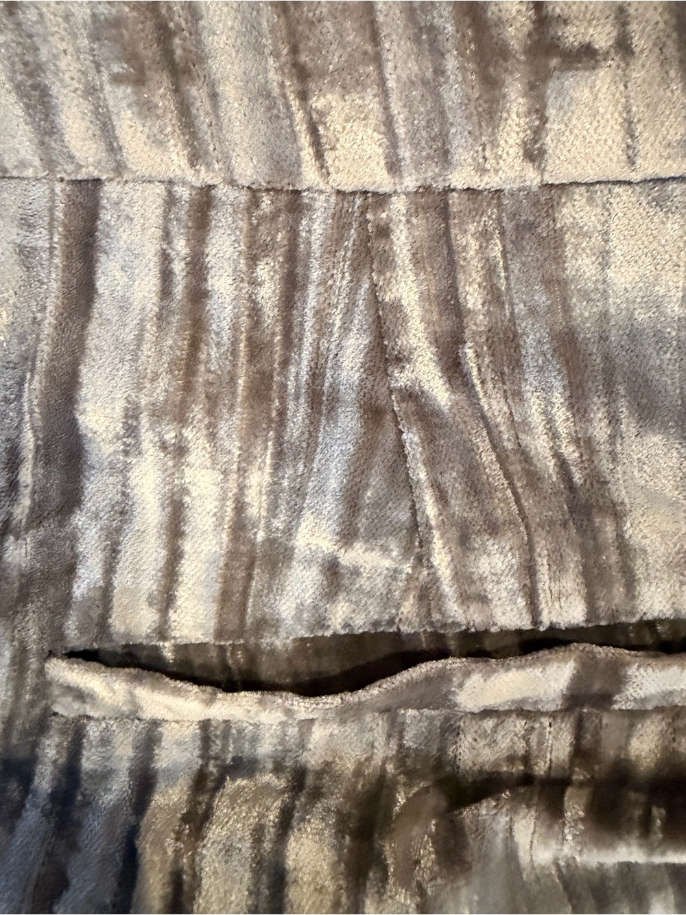 LOFT Taupe Wide-Leg Crushed Velvet Pants - Picture 5 of 8